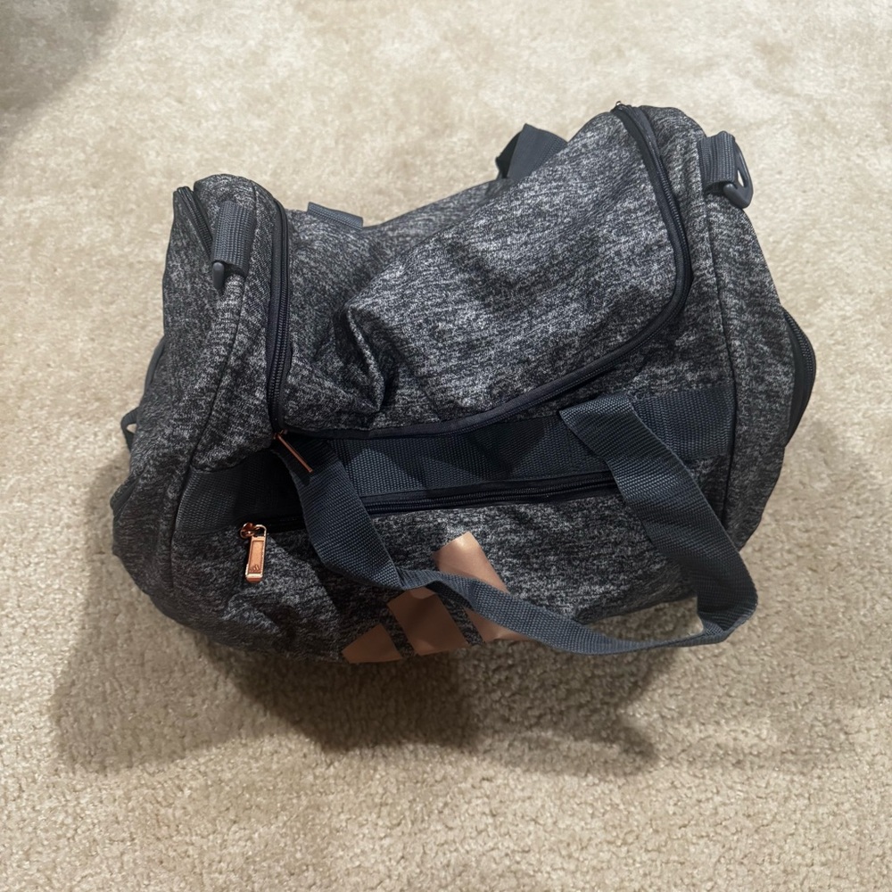 Adidas Gray Duffel Bag